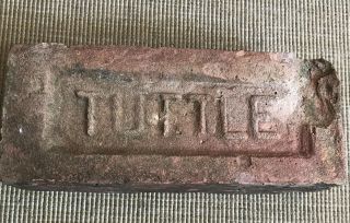 1910 Antique Clay Brick Tuttle Brick Co Of Middleton,  Ct Rare