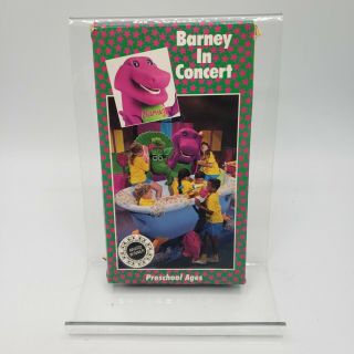 Barney In Concert Vhs Rare Htf 1991 Lyons Group Release Baby Bop