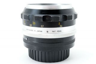 Rare [excellent,  ] Nikon Nippon Kogaku Nikkor - S Auto 5.  8cm F/1.  4 From Japan