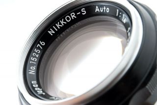 Rare [Excellent,  ] Nikon Nippon Kogaku Nikkor - S Auto 5.  8cm f/1.  4 From Japan 3
