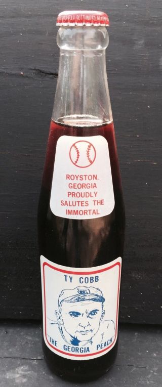 Ty Cobb 1986 Coke Extremely Rare 30 Years Old Royston Ga,  With Mistake Spelling