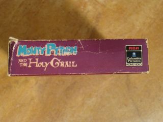 MONTY PYTHON AND THE HOLY GRAIL VHS NOT 1991 RCA/COLUMBIA 1ST EDITION 1985 RCA 3