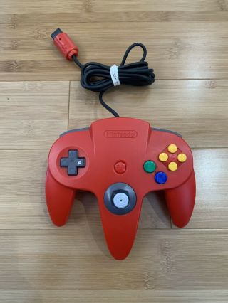 Official Oem Nintendo 64 N64 Controller Red Nus - 005 Rare - Ships Fast