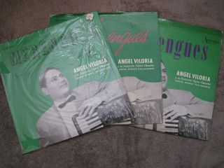 Angel Viloria Y Su Conjunto Cibaeno " Merengues " (set Of 3) - Rare Latin/merengue Lps