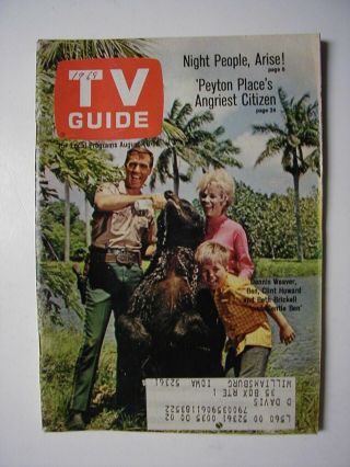 Iowa Aug 10 1968 Tv Guide Gentle Ben Buffy Sainte - Marie Joan Rivers Mannix