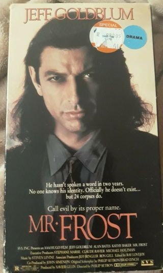 Mr.  Frost Vhs 1990 - Jeff Goldblum - Very Rare Oop Horror - Mister Frost
