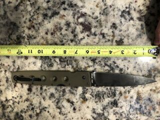 Rare Cold Steel Hold Out 6” - Cts - Xhp Plain Blade,  Od Green G10 Grip