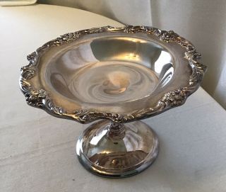 Mid 20th Century Reed & Barton King Francis Pattern Silverplate Compote 1679