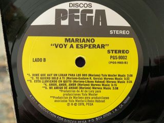 MARIANO s/t Self Titled LP PEGA Latin Soul Funk BREAKS Unknown RARE Listen HEAR 2