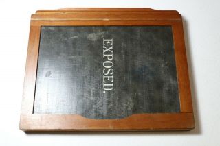 Antique Wood Photographic Film Plate / Holder (5 " By 7 ") Rochester Optical 1890