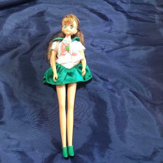 1990s Bandai Sailor Moon Dress Up Doll Jupiter With Costume Green Rare