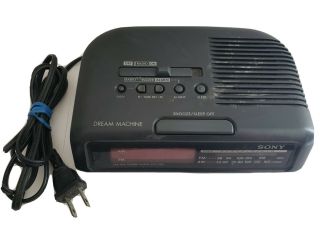 Sony | Icf - C25 | Dream Machine | Vintage Am/fm Alarm Clock Radio - Tested/works