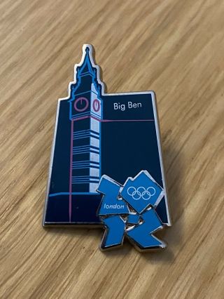 Very Rare Big Ben London 2012 Olympics Pin Badge Monuments Houses Of Parliament