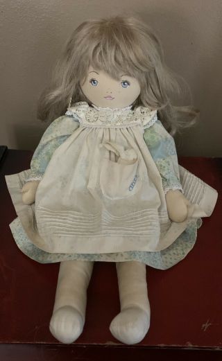 Dolls By Pauline Bjonness Jacobsen Cloth Rag Doll Vintage 1984 Alice,  Rabbit