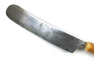 Antique Corsan,  Denton,  Burdekin & Co.  Bone Handle Kitchen Knife 1850s 2