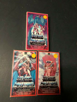 He Man And The Masters Of The Universe Vol 1 3 6 Oop Rare Slip Big Box Htf Vhs