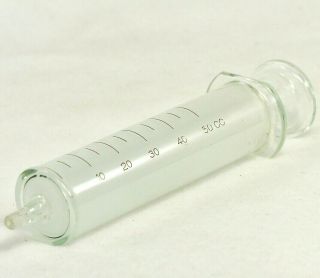 Glass Syringe Becton Dickinson Bd Yale 50cc - Antique B - D Usa 5437y