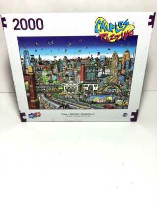 Rare Charles Fazzino York City Nyc 2000 Piece Puzzle Tcg Toys Sure Lox