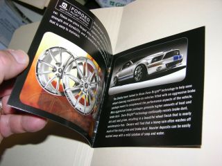 SHELBY GT500KR SNAKE Alcoa Dura - bright WHEEL OEM brochure EXTREMELY RARE 2