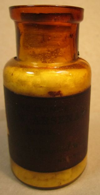 Antique Apothecary Bottle Cork Stopper Orig Label Sodium Chemical St Louis