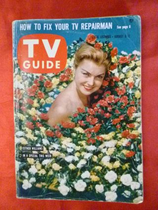 Calif Aug 6 1960 Tv Guide Esther Williams Hoagy Carmichael International Beauty