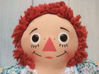Vintage Raggedy Ann Doll Stuffed Knickerbocker Toy Company Flaw Read