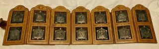 Gorgeous Rare Antique Nuns Portable Stations Of The Cross Set