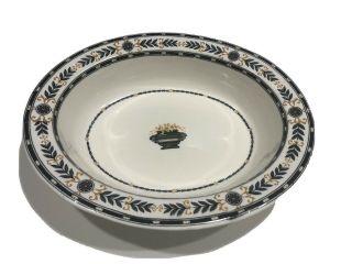 Rare Antique Wedgwood The Etruria Black Laurel Deep Oval Platter/bowl England