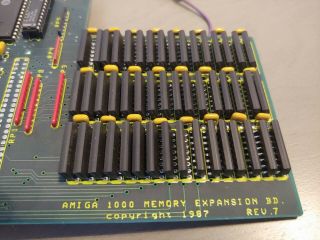 Commodore Amiga 1000 Spirit Technology 1.  5 Mb Ram Internal Expansion,  RARE 3