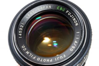 Rare [excellent,  ] Fuji Ebc Fujinon 50mm F/1.  4 Mf Lens For M42 Mount From Japan