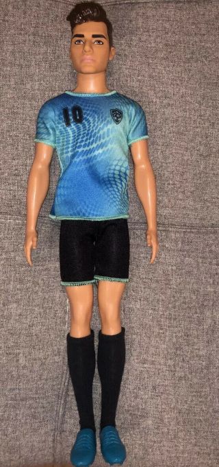 Barbie Ken Doll You Can Be Anything Career Doll Soccer Player Fxp02