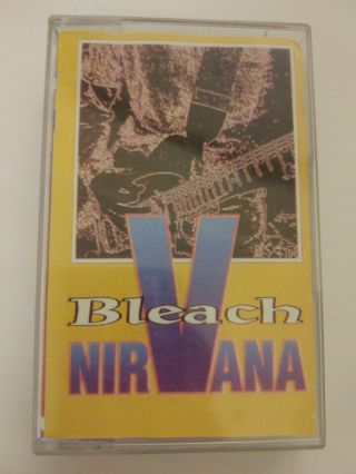 Nirvana - Bleach Kurt Cobain Cassette Tape Very Rare Russian Edition