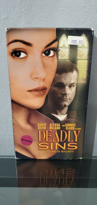 Deadly Sins (vhs,  1995) Alyssa Milano Rare Vhs Tape Cassette Vcr Tape