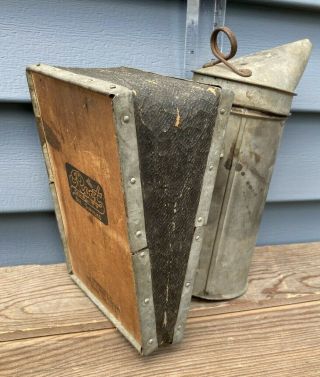 Vintage A.  I.  Root Quality Bee Supplies Bellows Antique Hive Smoker Ohio