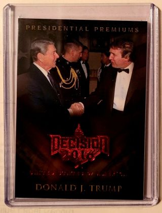 2016 Decision Presidential Premiums Donald J.  Trump Ppdt5 Red Foil Rare Reagan