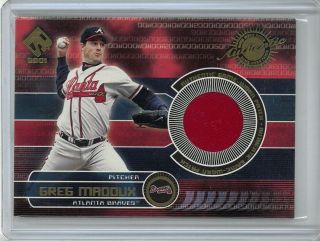 Very Rare 2001 Private Stock Game Jersey Patch Greg Maddux Jersey Bv$120