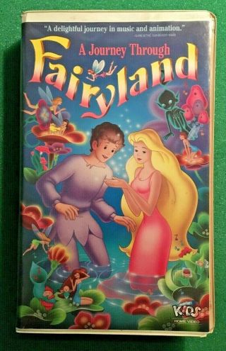 A Journey Through Fairyland Rare Clamshell Vhs Tape Clamshell,  Dvd