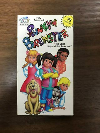 Punky Brewster Cartoon - The Land Beyond The Rainbow Vhs Rare 75 Minutes Vol 4