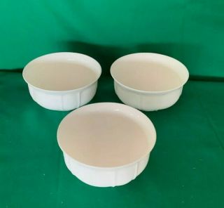 3 Mikasa Antique White Cereal/dessert Bowls 6 1/4” Shelf 3