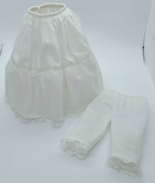 Vintage Madame Alexander White Crinoline Slip And Bloomers For 14 " Doll Clothes