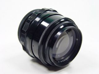 Portrait Black 85mm F/2 Lens Jupiter - 9 Zenit M42 S/n 7102848.  Glossy Paint Rare