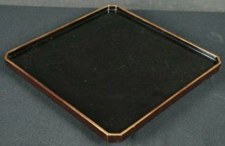 Japan Obon Lacquered Wood Tray 1900s Japanese Lacquer Hand Craft