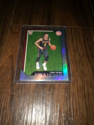 2018 - 19 Hoops Trae Young Rc Rookie Silver /199 Atlanta Hawks All - Star Very Rare