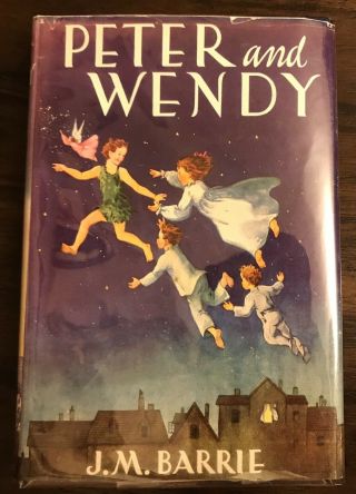 Peter Pan And Wendy By James Barrie 1911 1st Edition Book W/ Rare Thrushwood Dj