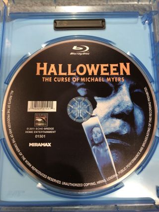 Halloween 6: The Curse of Michael Myers (Blu - ray Disc,  2011) Rare OOP 3