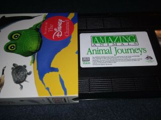 Animals Animal Journeys VHS Tape rare disney channel 3