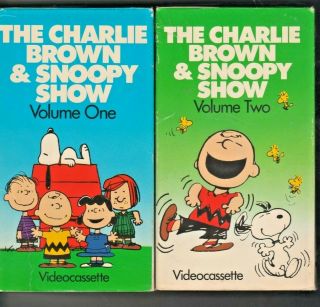 The Charlie Brown And Snoopy Show Volumes 1 & 2 Vhs 1985 Rare