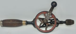 Antique Goodell Pratt Co Hand Crank Drill