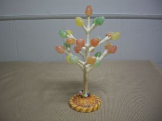 Rare 9.  5” Gumdrop Candy Tree W/ Ice Cream Waffle Cone Base Christmas Village