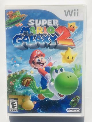 Mario Galaxy 2 (2010) Nintendo Wii Rare White Label Complete Vgc Cib Htf